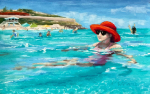 Kirstie Williams, 'Lady in the Red Hat, Yanchep'
