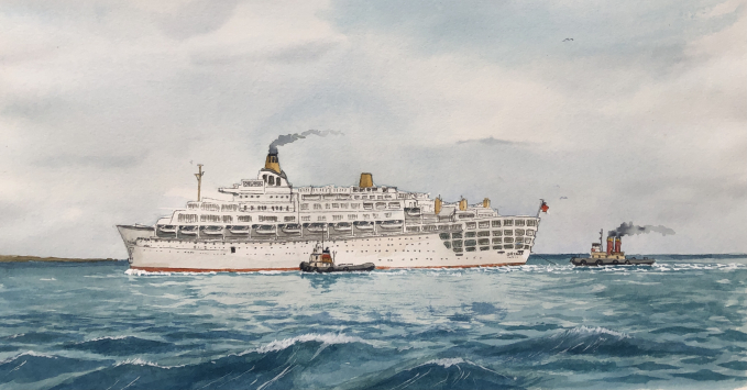 Michael Ainley, 'Oriana approaches Fremantle'