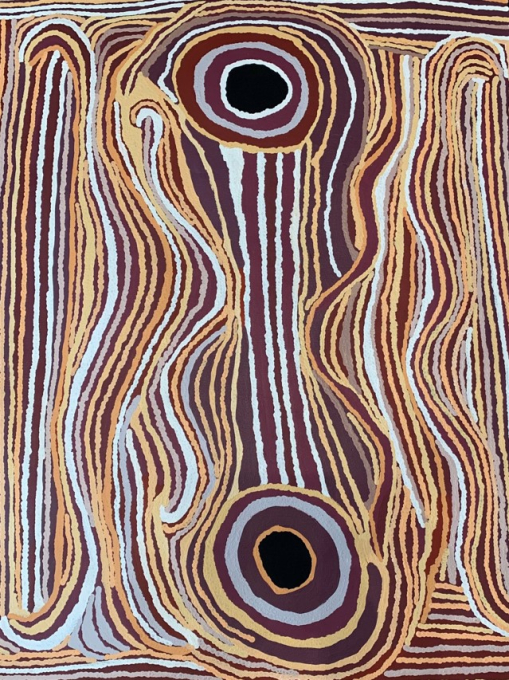 Wangurnu, Sally Tjimpuna Butler. Acquired 2025, Acrylic on canvas.